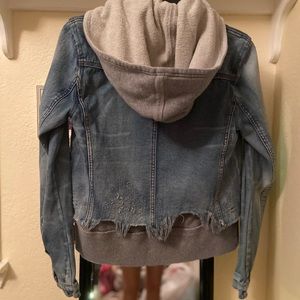 Free People Jean Jacket Sweater